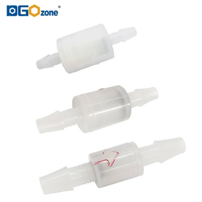 1/8 in ozone resistant check valve one way valve 3/16 inch 1/4" mini plastic spring check valve